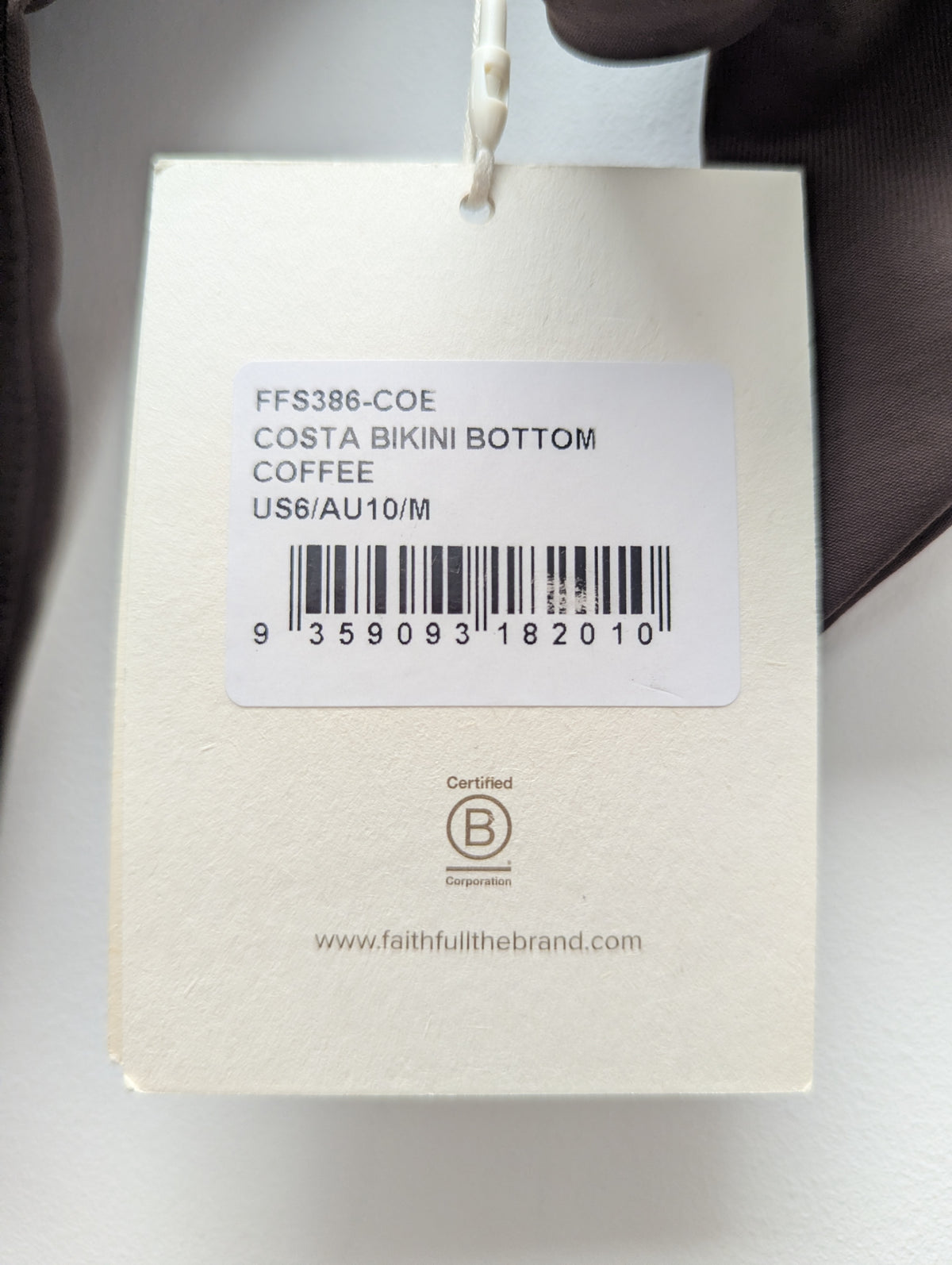 Faithfull The Brand Coffee Bikini Bottoms