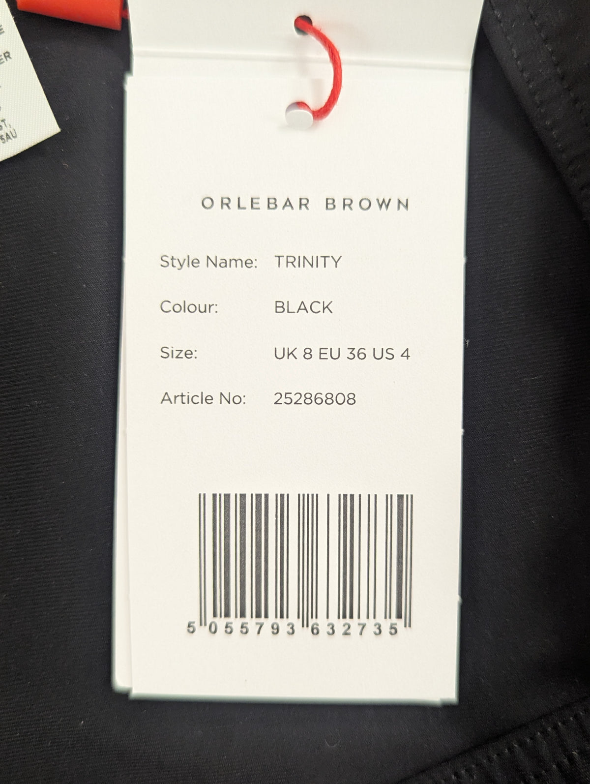 Orlebar Brown Black Bikini