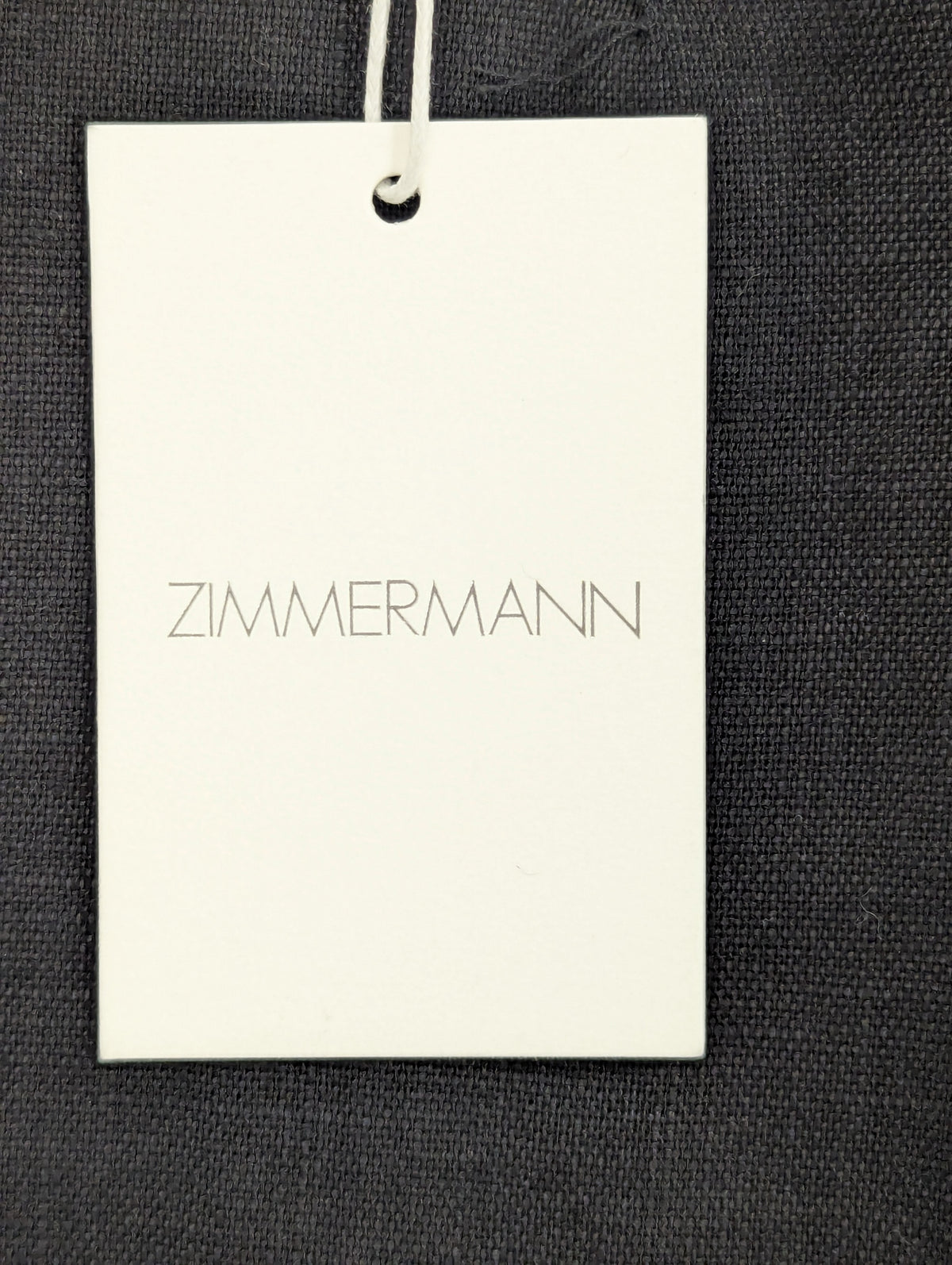 Zimmermann Black Linen Kirra Trim Short