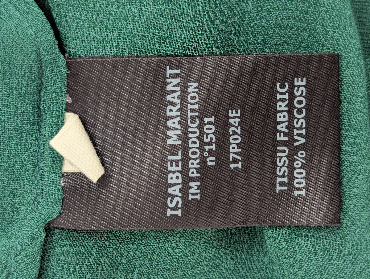 Isabel Marant Green Sheer Cami Top