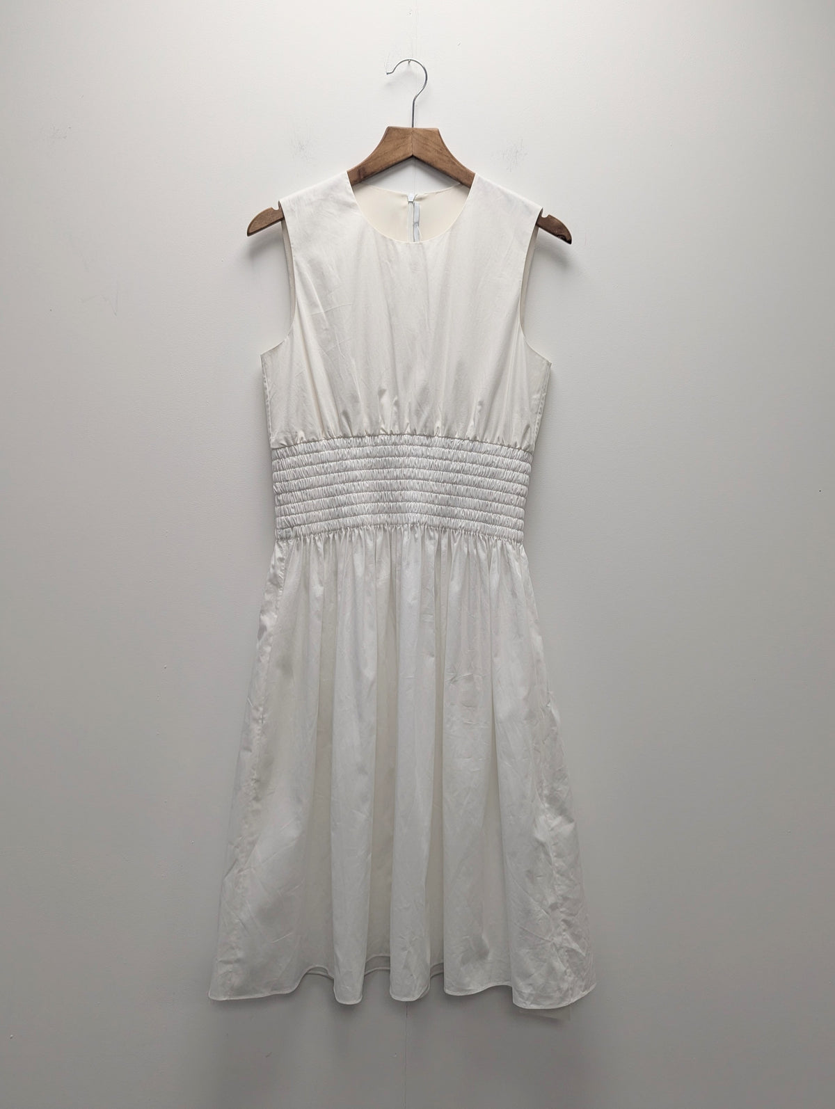 Rosetta Getty White Cotton Skater Dress