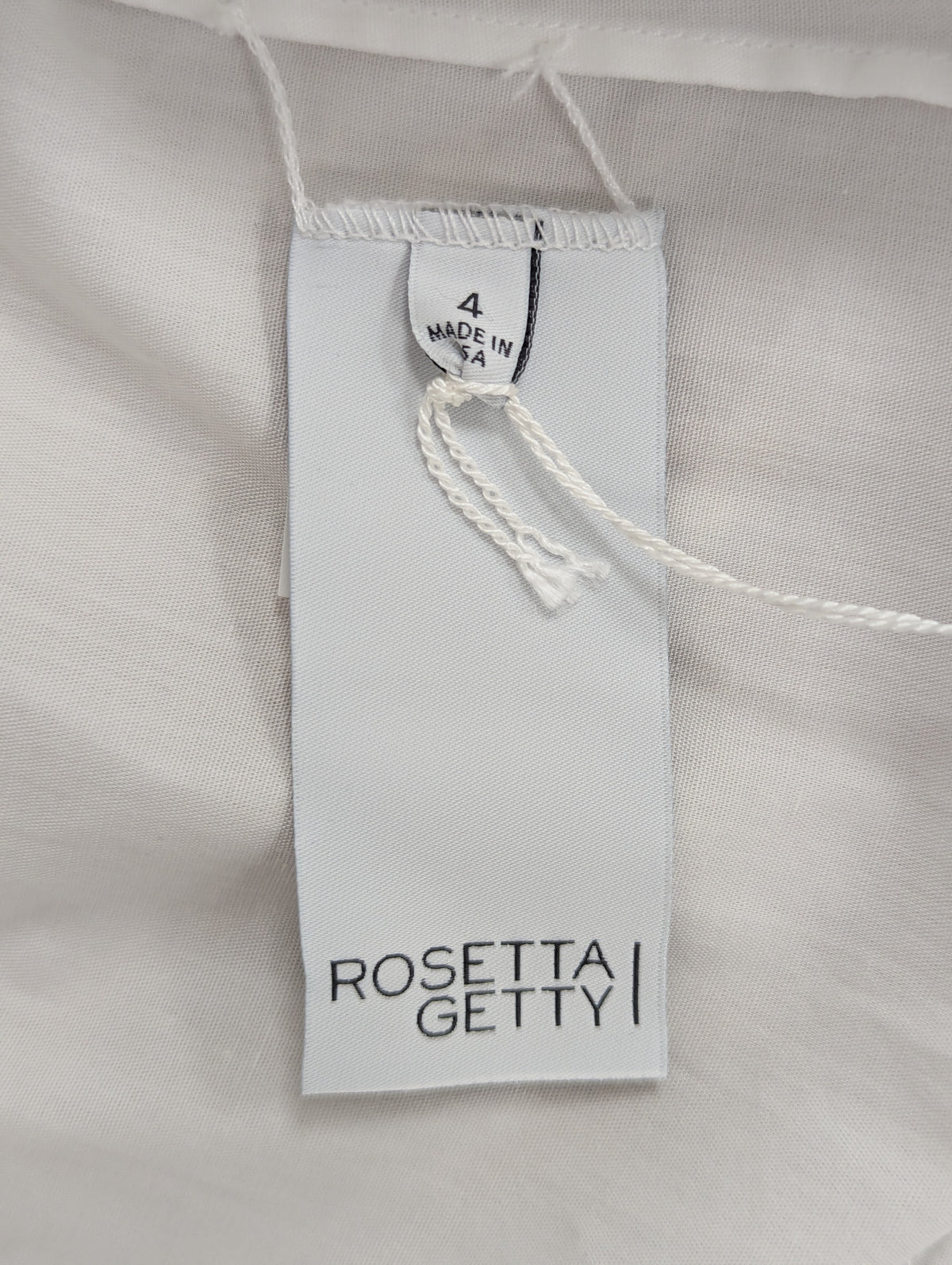 Rosetta Getty White Cotton Skater Dress