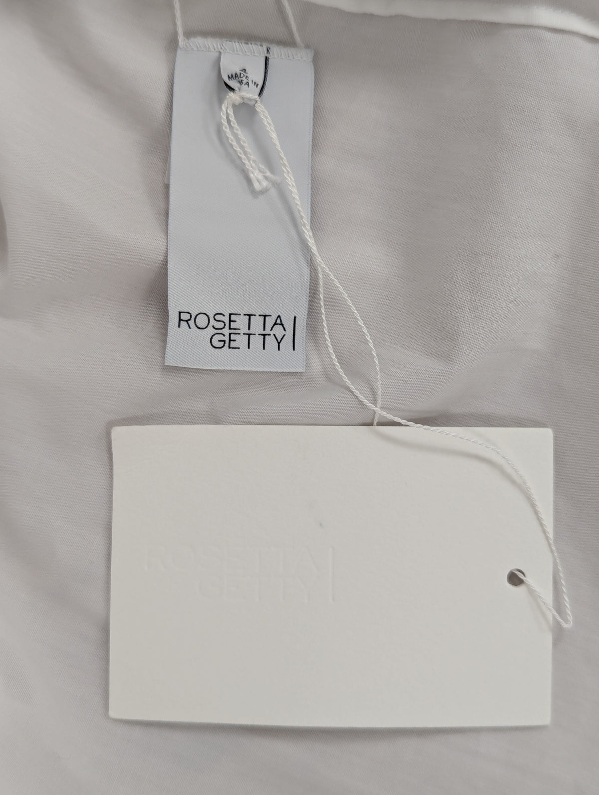 Rosetta Getty White Cotton Skater Dress