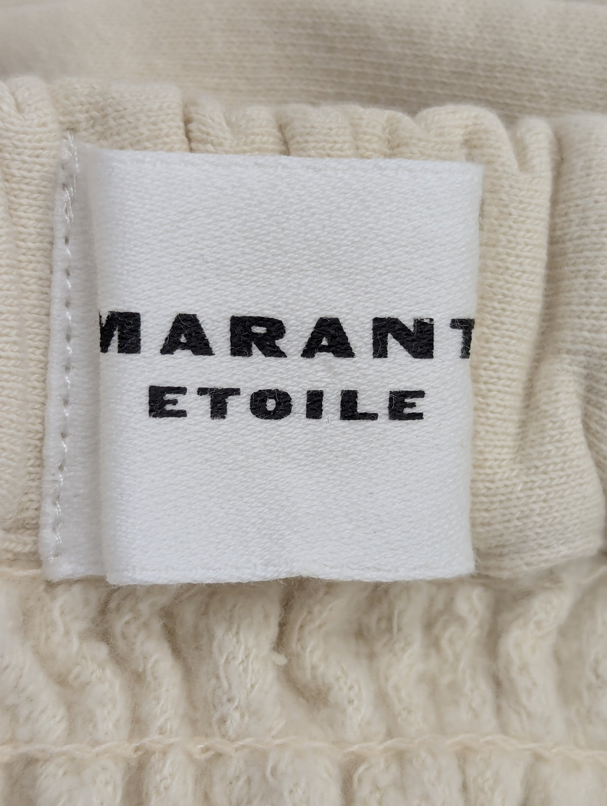 Isabel Marant Etoile Cream Shirred Mini Skirt