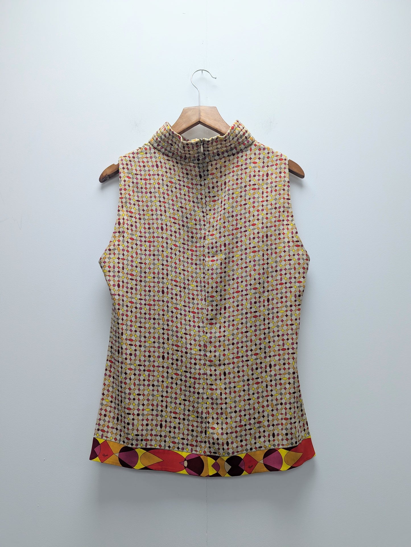 Emilio Pucci 1990s Geometric Skirt and Top Set