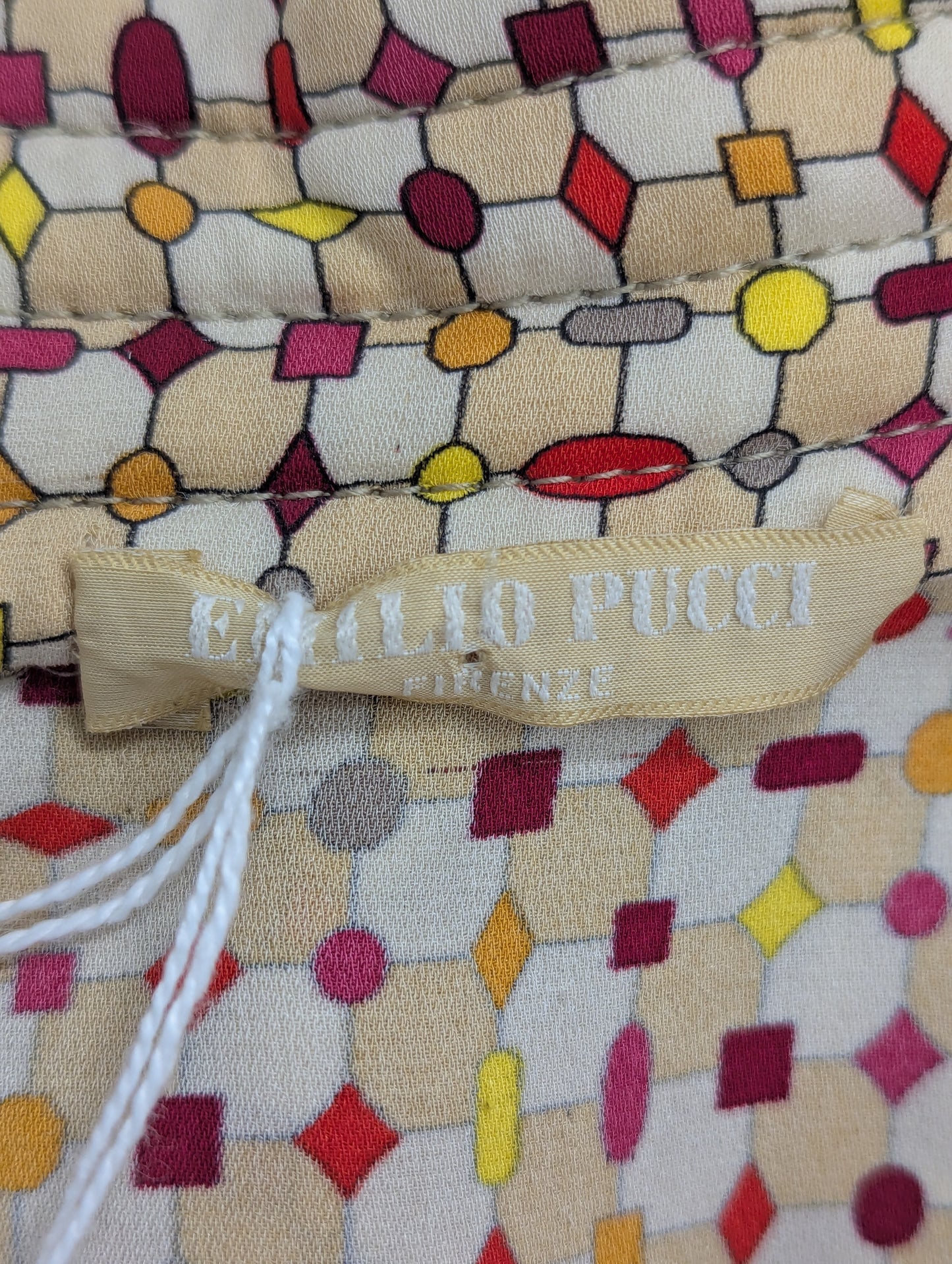 Emilio Pucci 1990s Geometric Skirt and Top Set