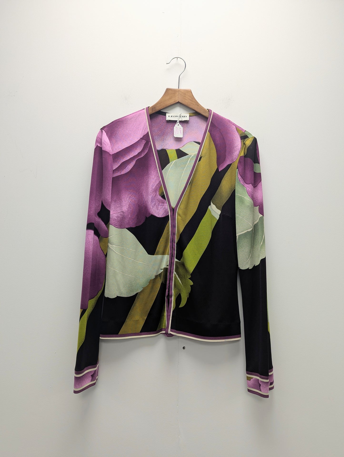 Leonard Silk Skirt and Top Set Purple
