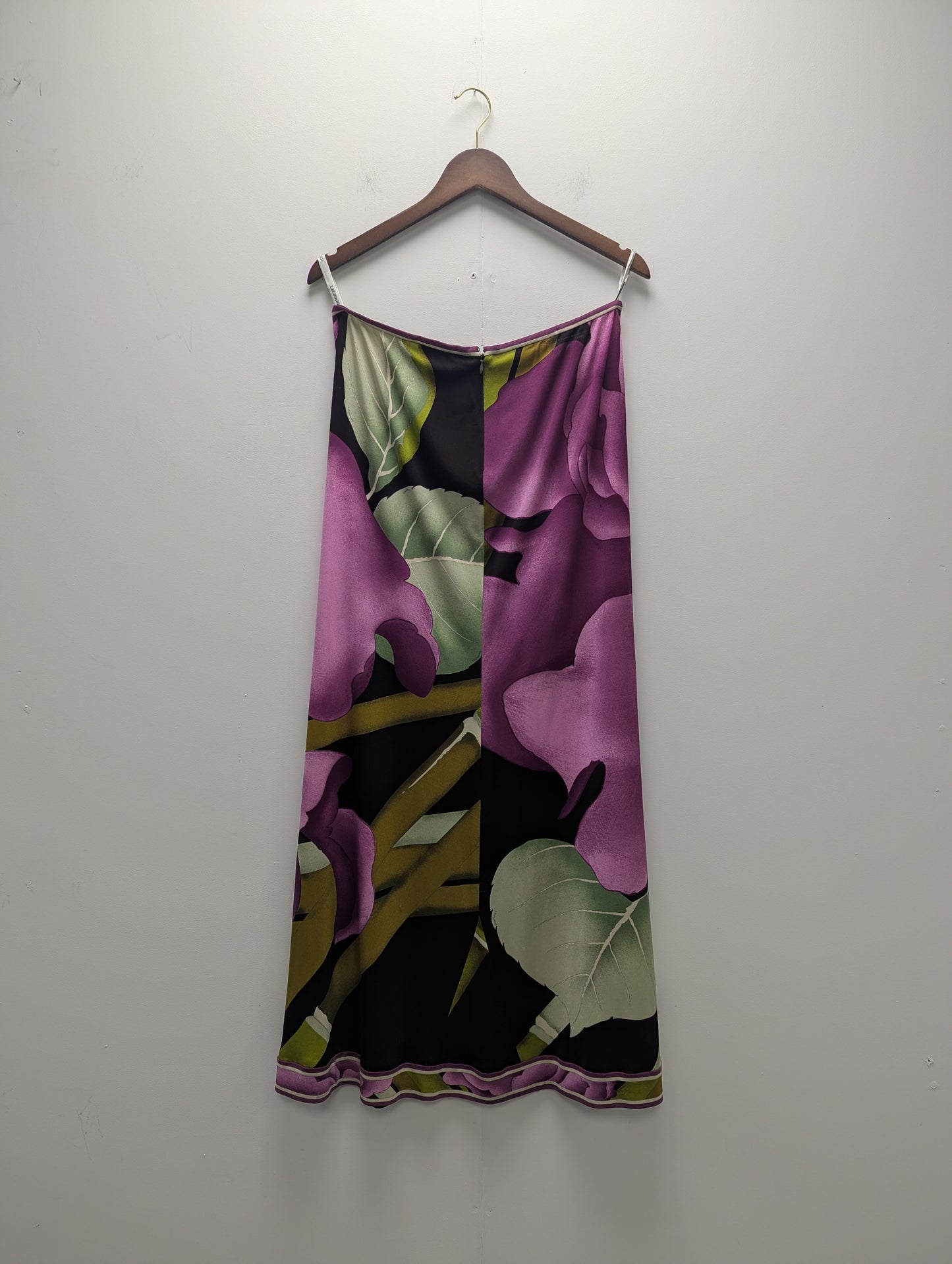 Leonard Silk Skirt and Top Set Purple