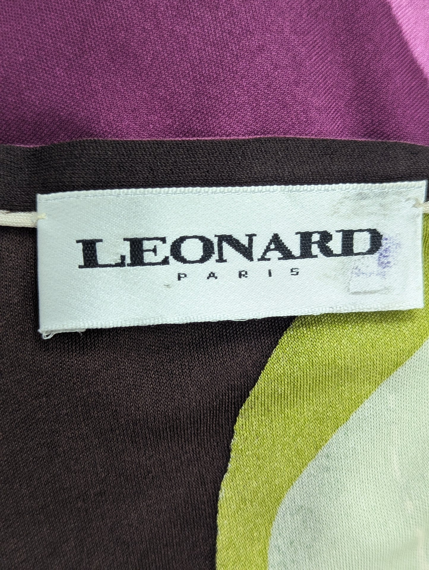 Leonard Silk Skirt and Top Set Purple