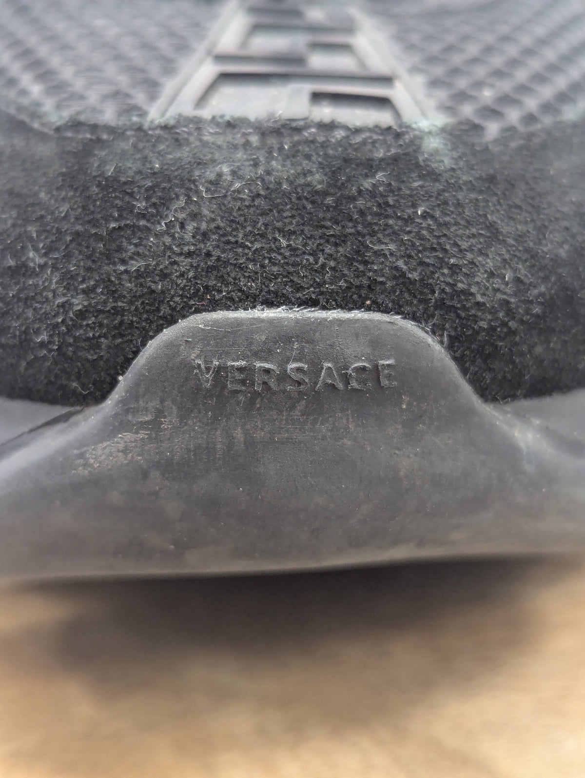 Versace Black Chain Reaction Platform Trainers