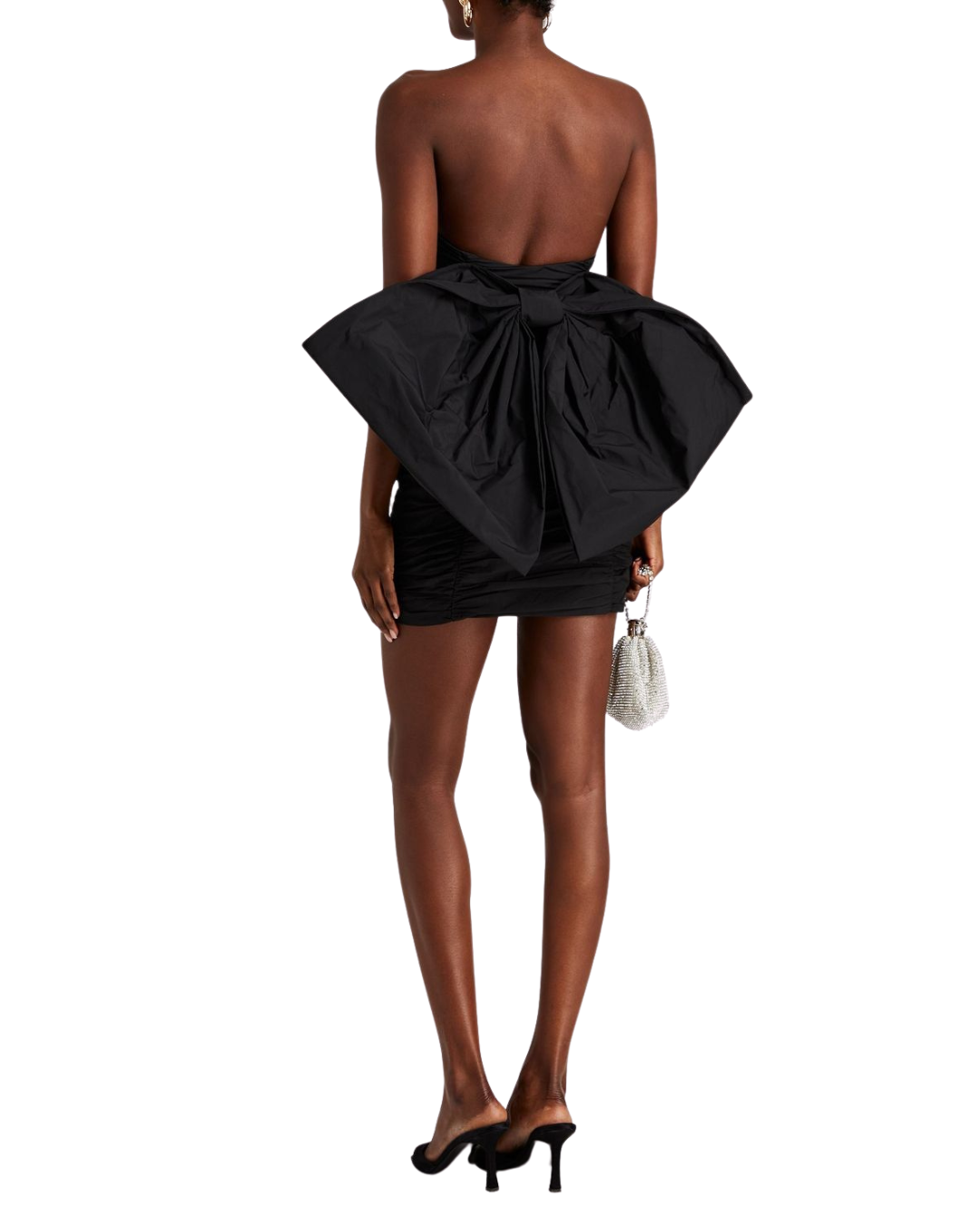 Rotate Catalina Black Bow Mini Dress