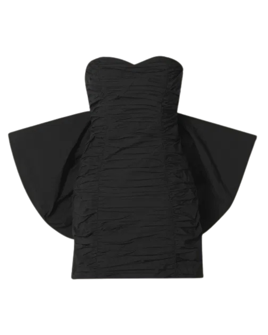 Rotate Catalina Black Bow Mini Dress