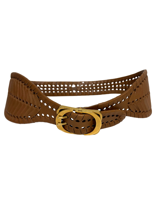 Christian Dior Tan Montaigne CD Belt