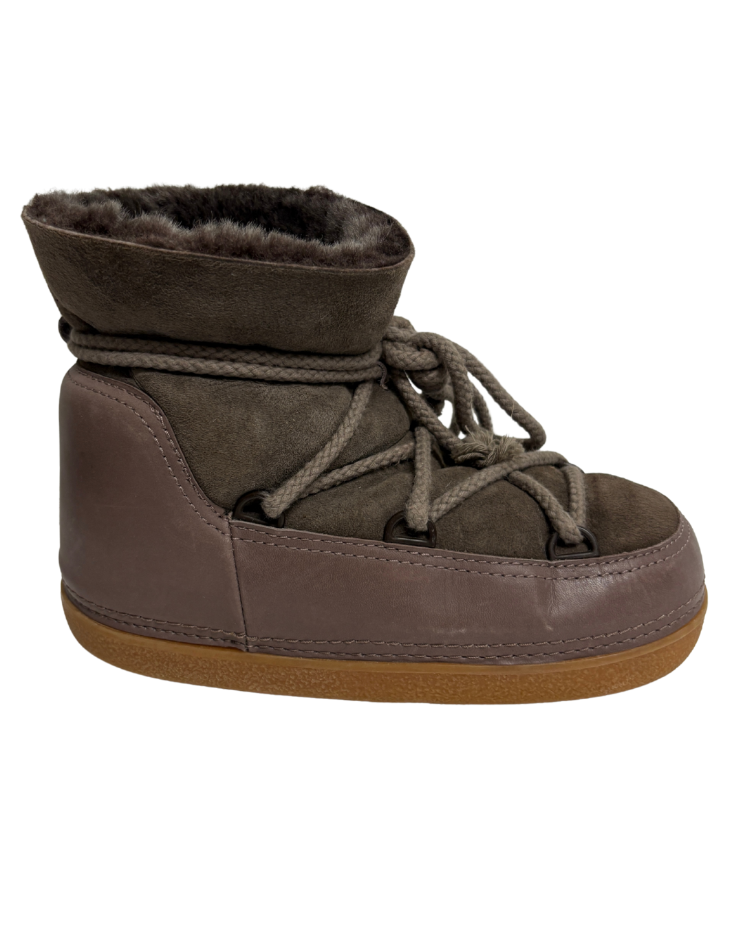 Inuikii Shearling Lined Suede Ankle Boots