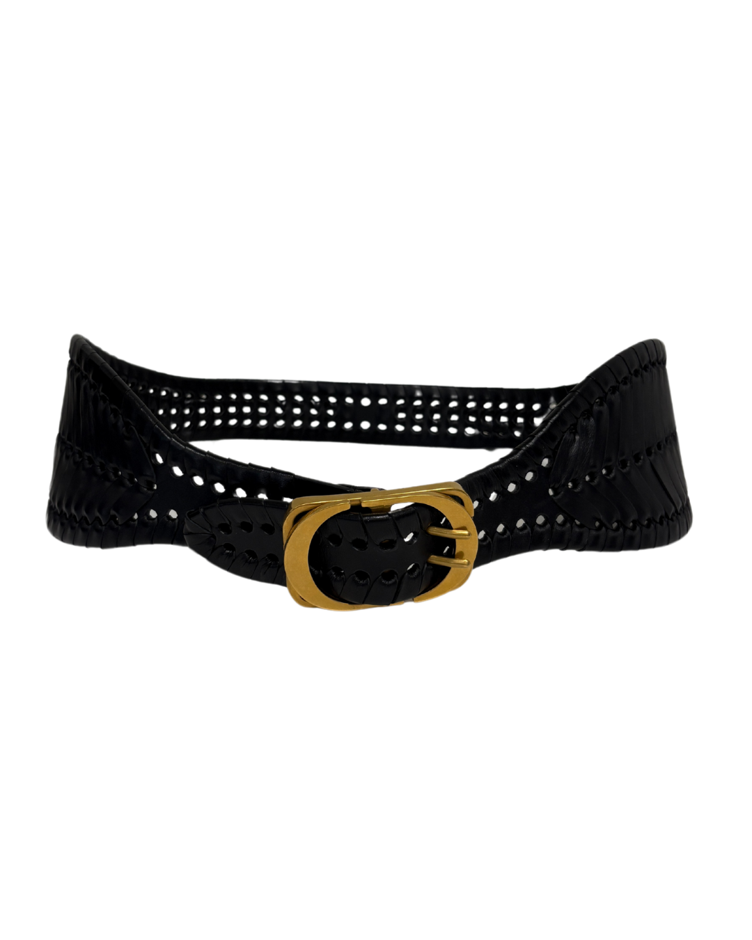 Christian Dior Black Montaigne CD Belt