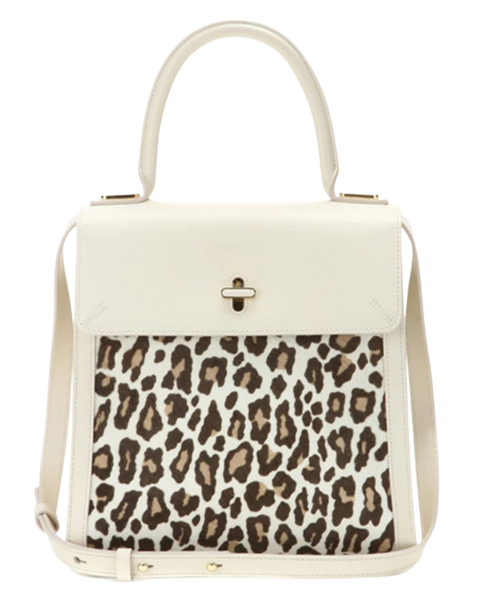 Charlotte Olympia Pony Skin Cream Handbag