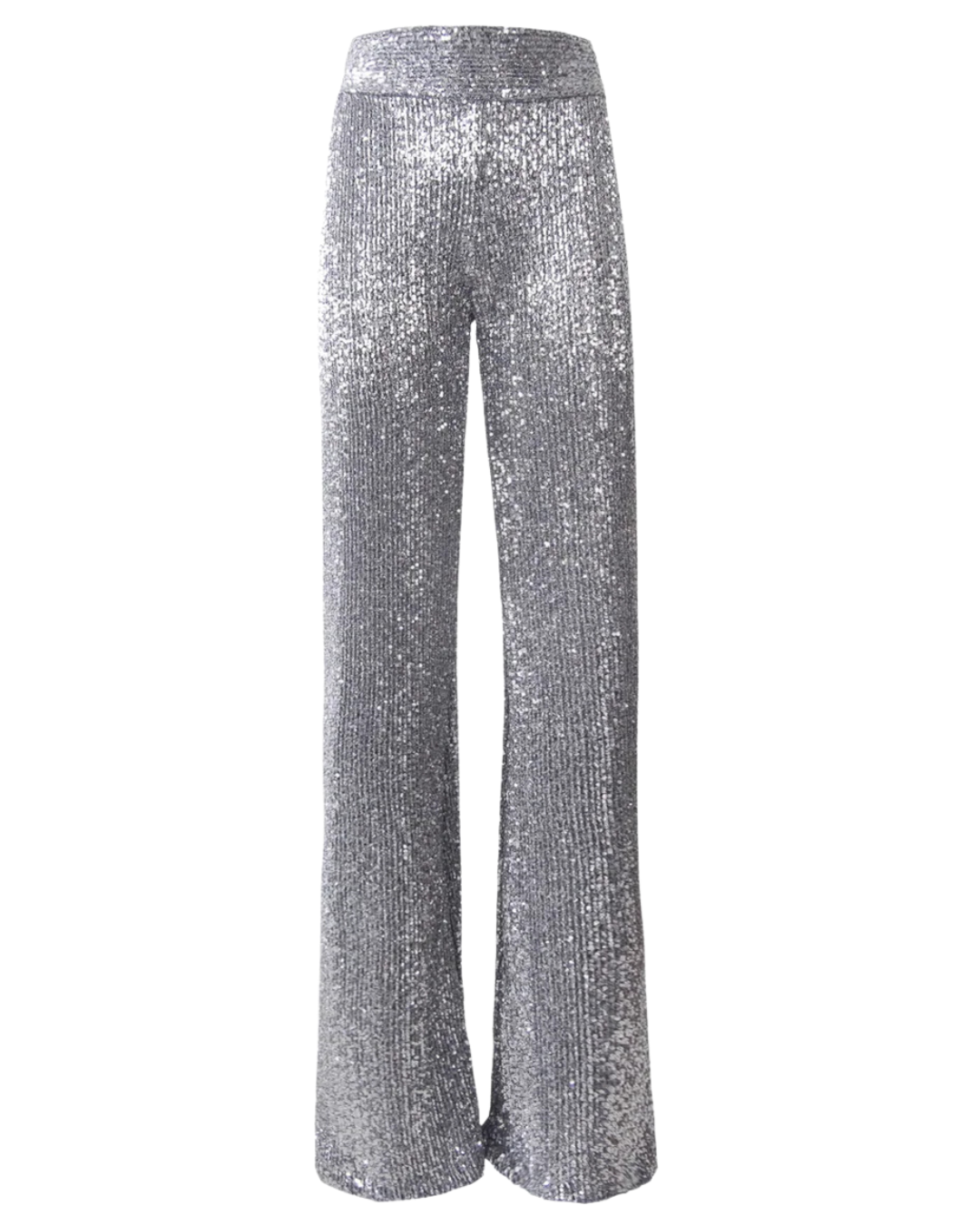Alessandra Gallo Mimi Silver Sequin Trousers