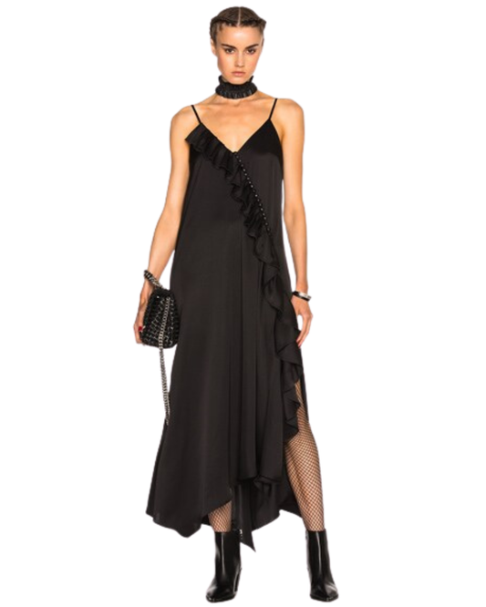 Magda Butrym Ruffled Silk Midi Dress