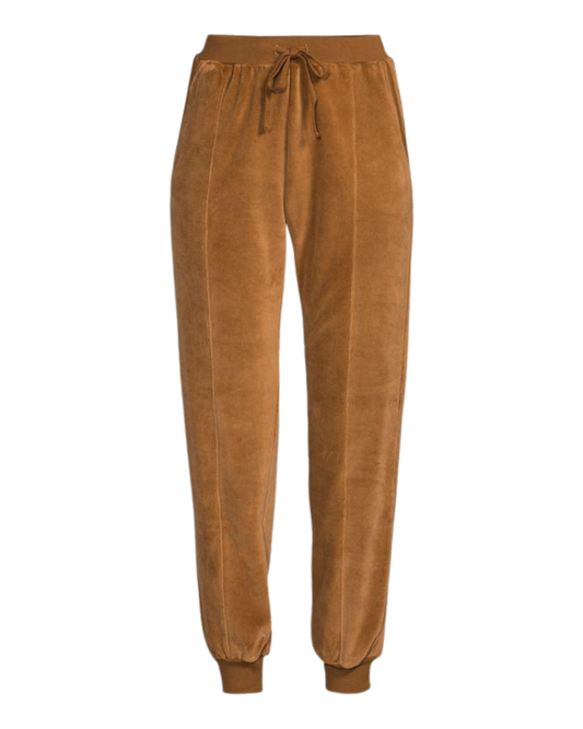 Skin Audriana Gold Velvet Joggers