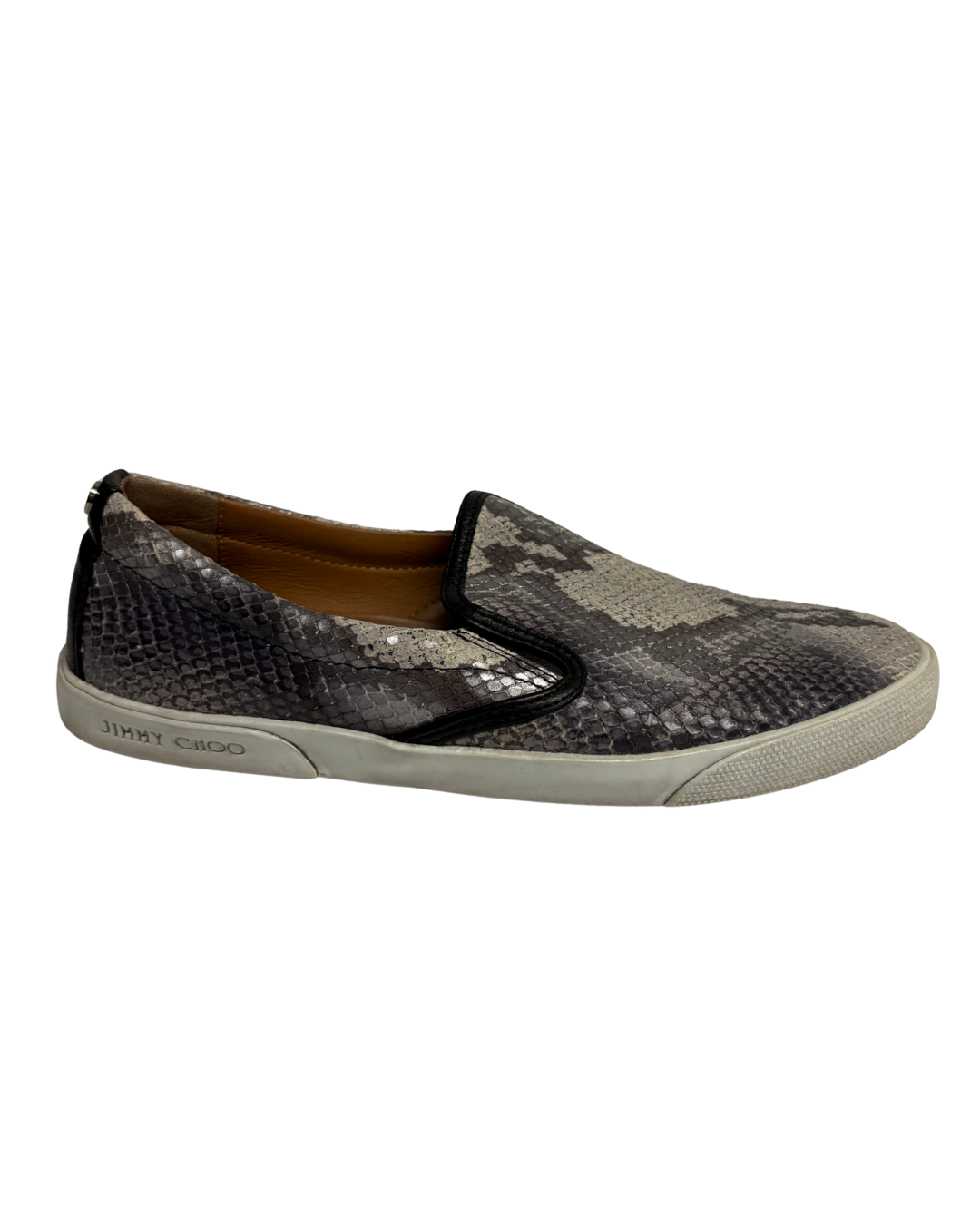 Jimmy Choo Python Slip On Sneakers