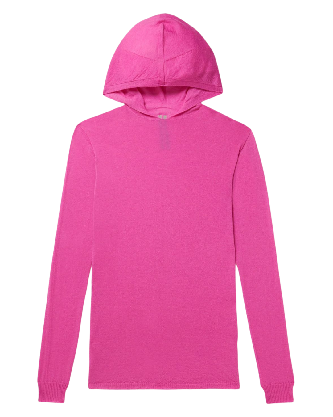 Rick Owens Fine Knit Pink Cashmere Hoodie