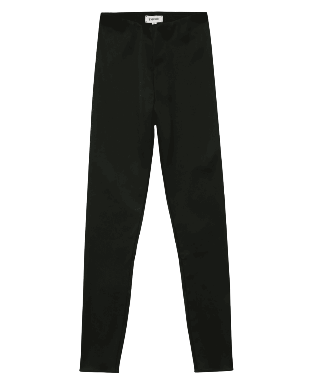 L'Agence Black Satin Stretch Legging