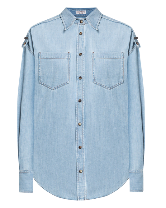 Brunello Cucinelli Light Denim Shirt