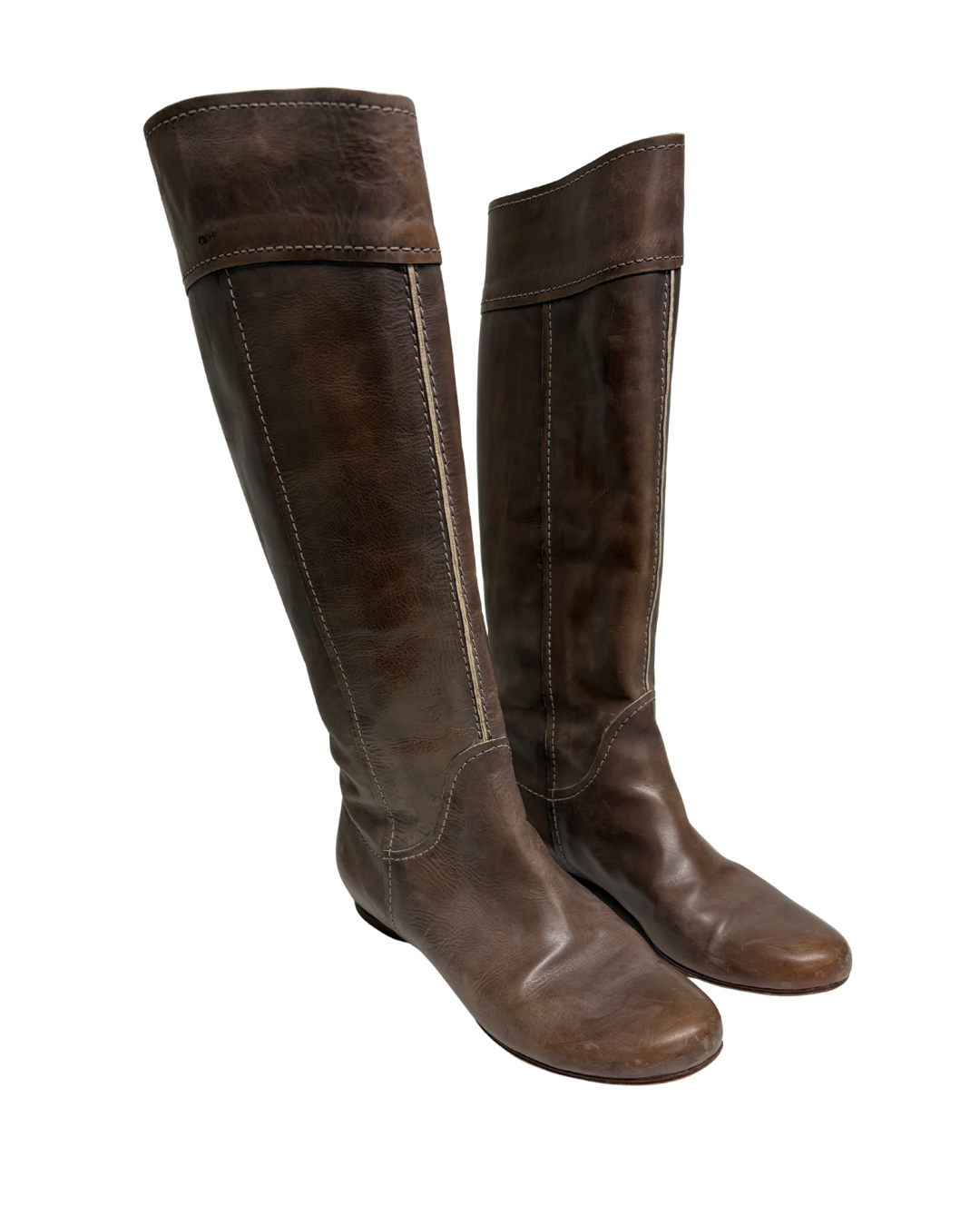 Chloe Dark Brown Saturnia Calf Boots