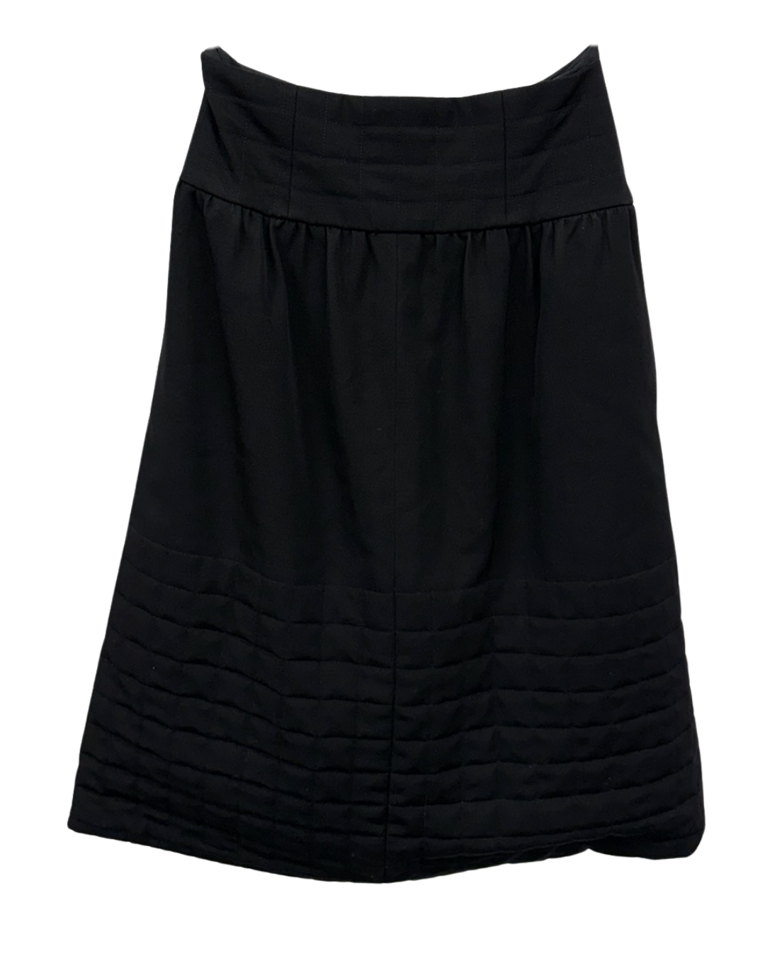 Chanel Black Quilted Midi Skirt Spring/Summer 2003