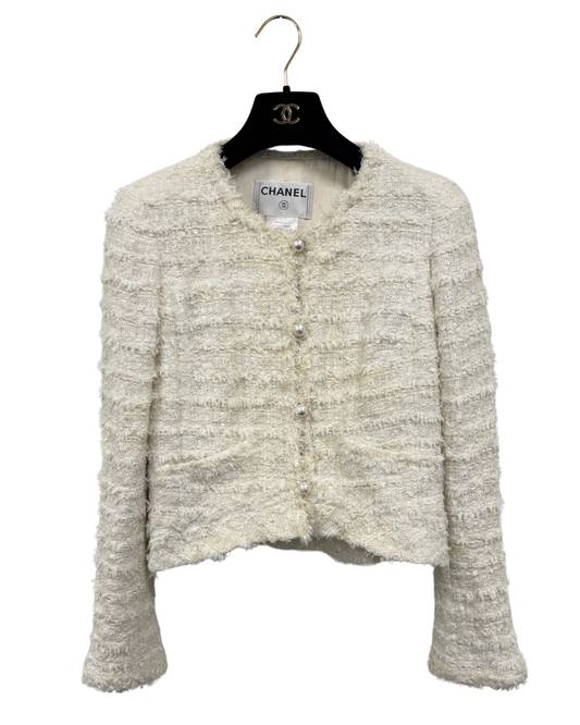 Chanel Cream Tweed Jacket SS 2005