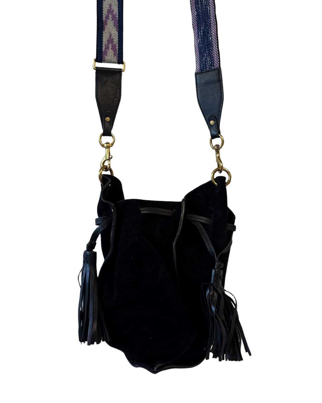 Isabel Marant Suede Mini Crossbody In Aztec