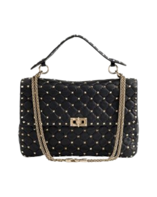 Valentino Garavani Rockstud Spike Bag In Black