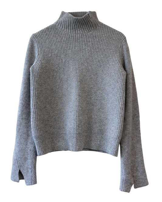 Proenza Schouler Grey Wool Cashmere Turtleneck Sweater