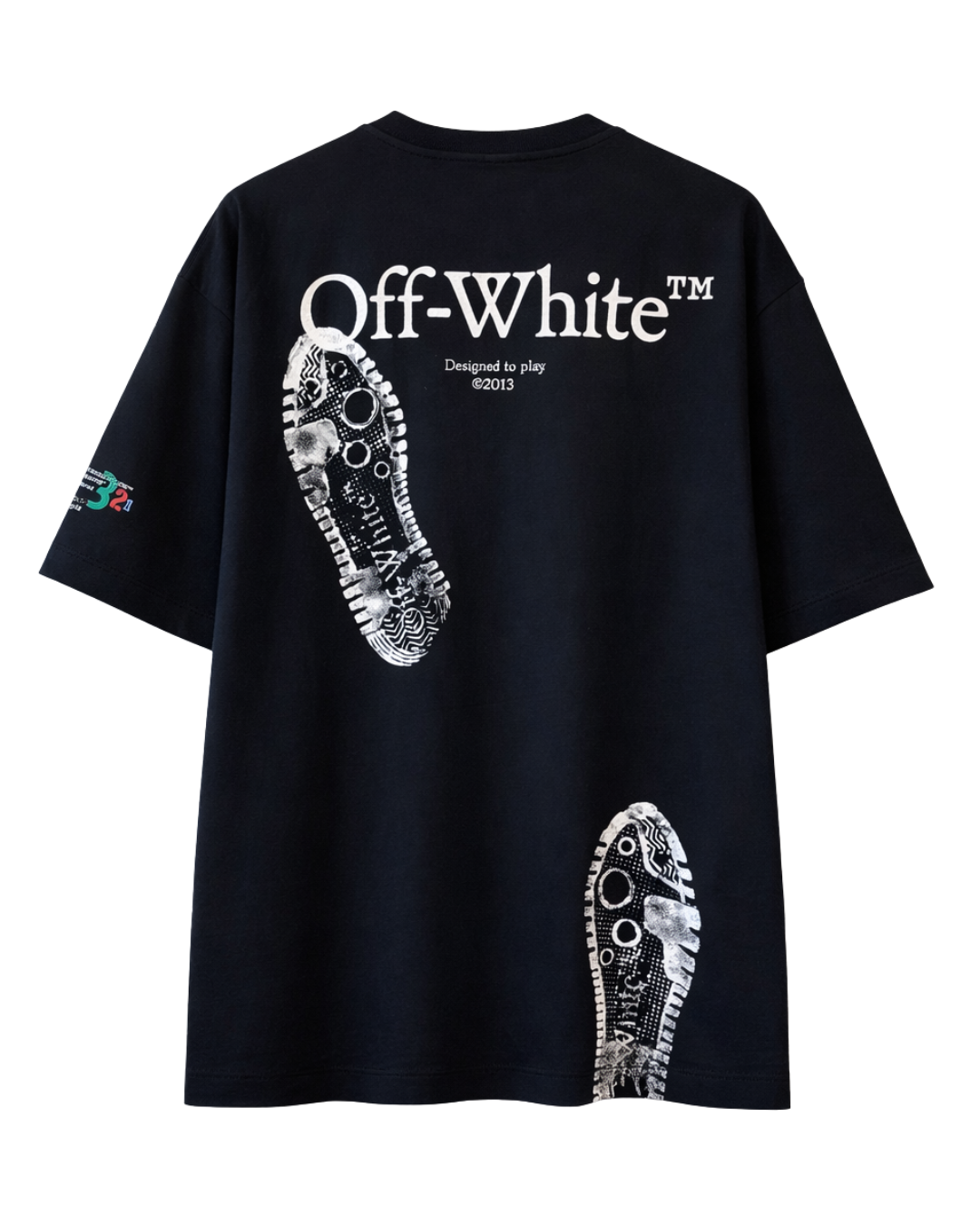 Off-White "Dont Walk Here" Graphic Print T-Shirt