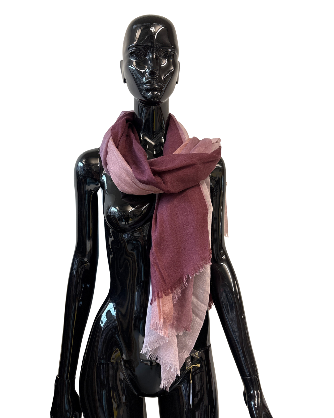 Loro Piana Purple Stola Cashmere Silk