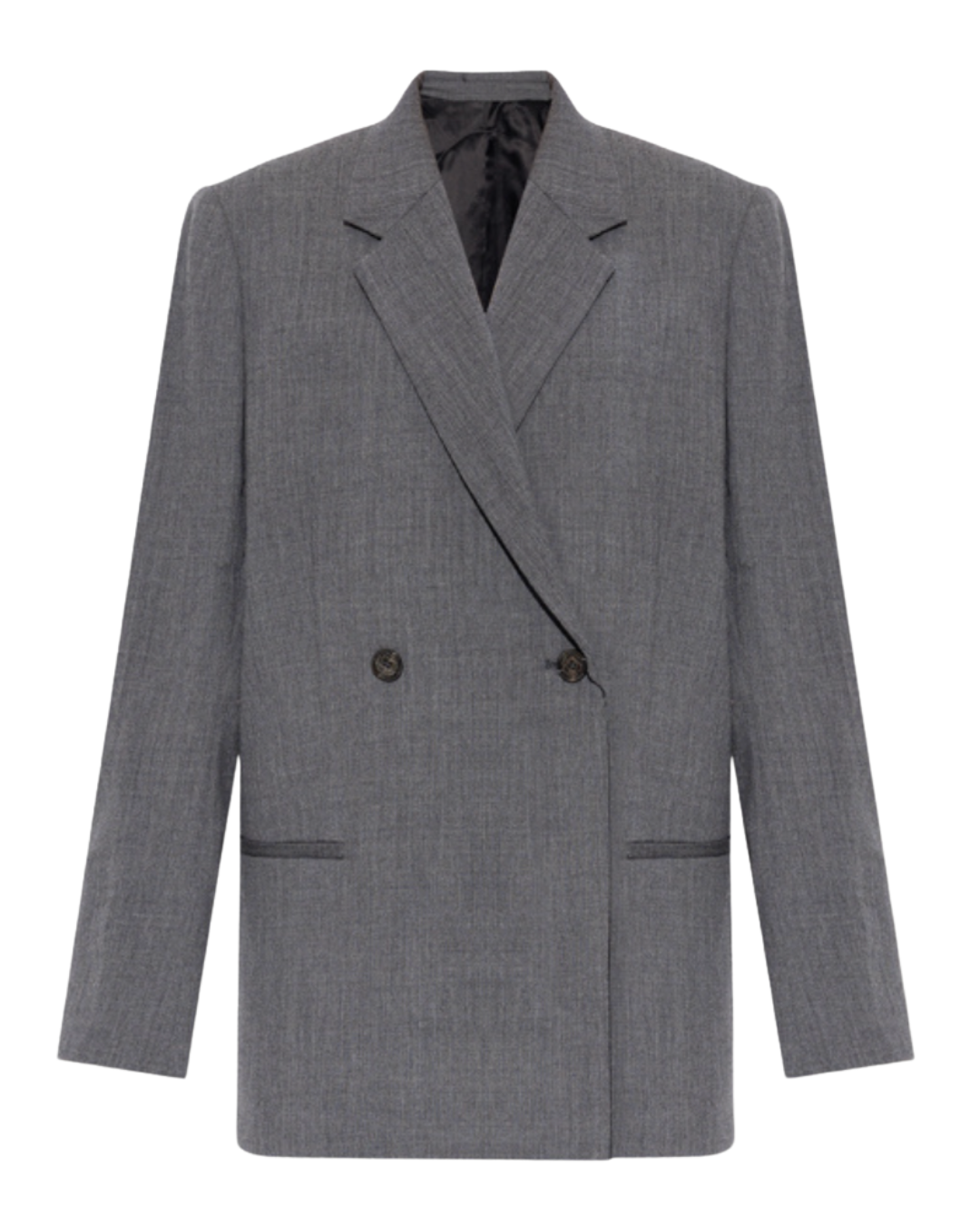 Toteme Grey Double Breasted Blazer
