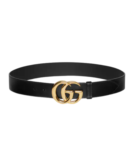Gucci Marmont Black Mini GG Belt