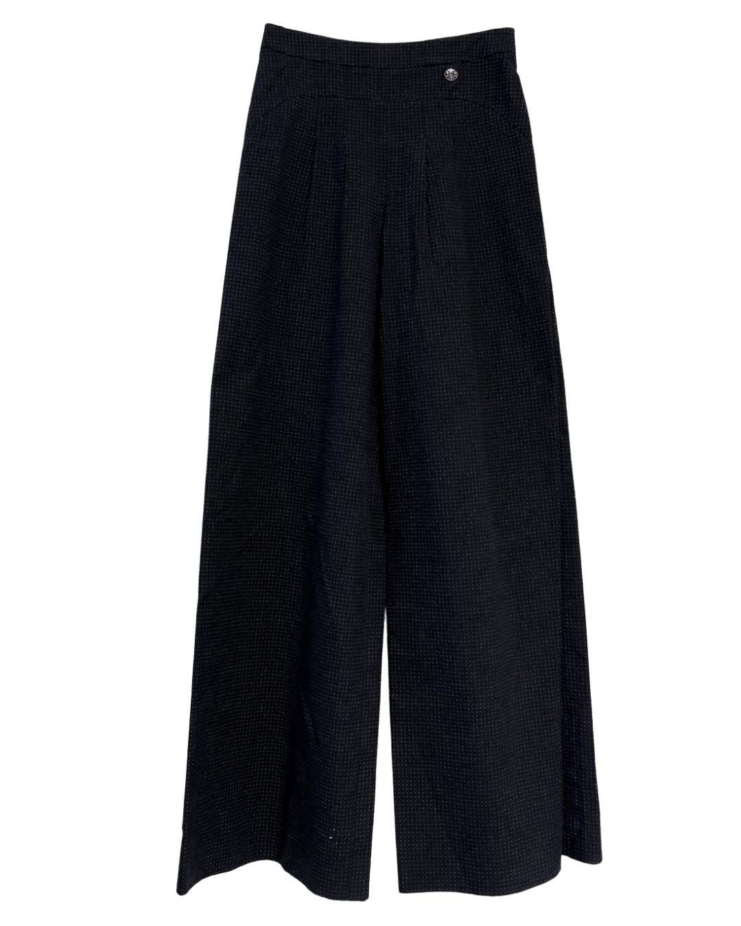 Chanel Polka Dot Wide Leg Cotton Trousers Cruise Collection 2014