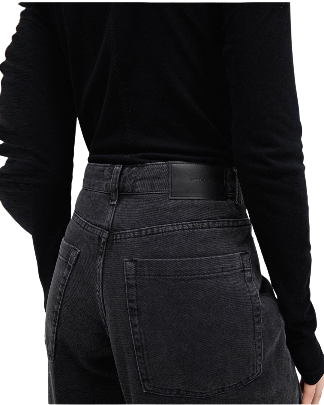 Represent Ovoid Jean Washed Black