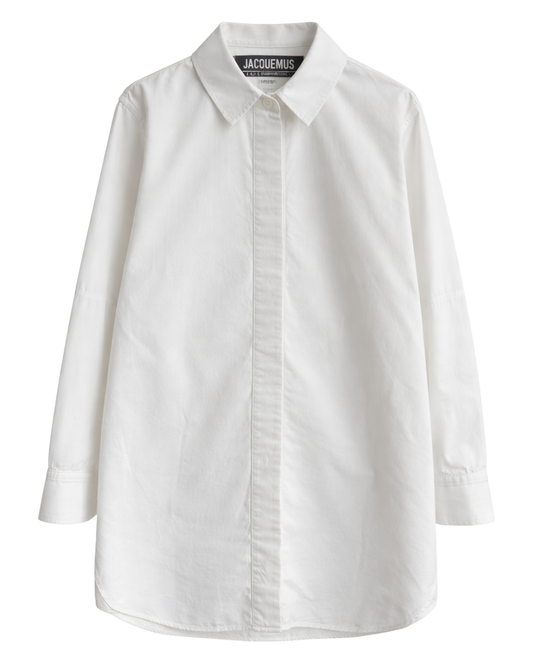Jacquemus La Collectionneuse White Long Shirt