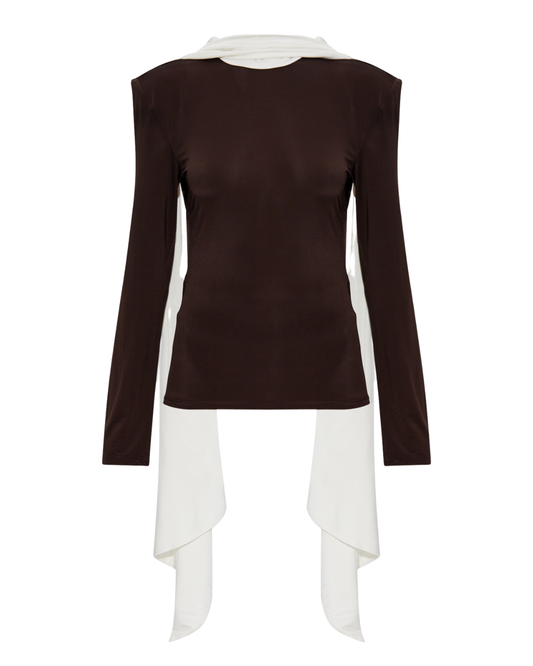 Rotate Brown Morena Top