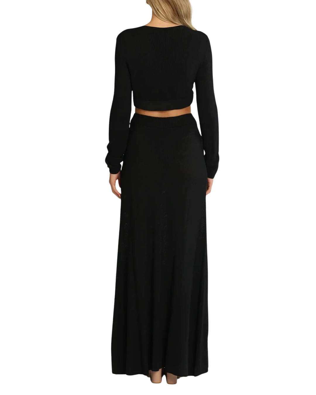 Camilla and Marc Alvar Black Knit Cut Out Dress