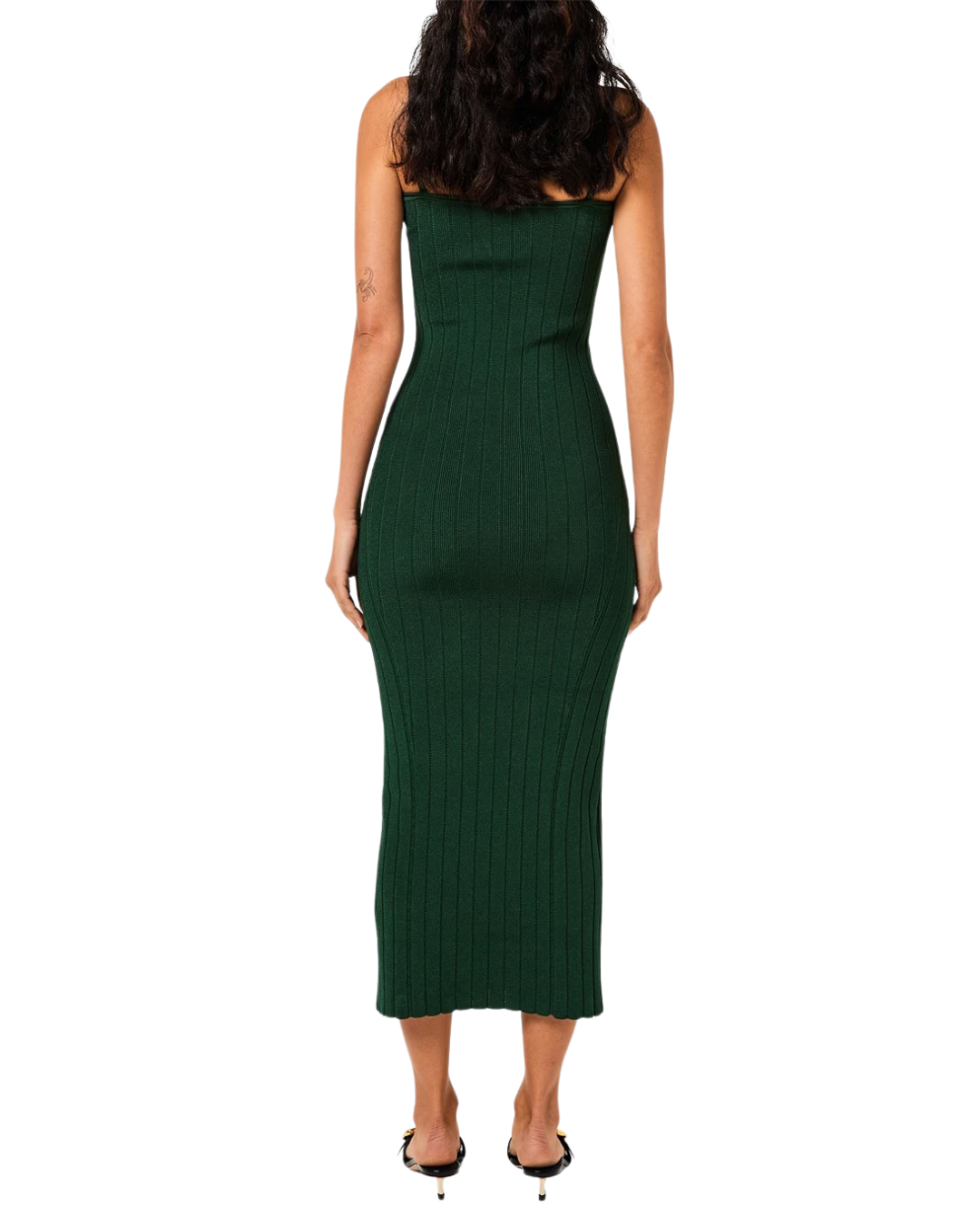 Jacquemus La Robe Sierra Bretelles Midi Dress Green