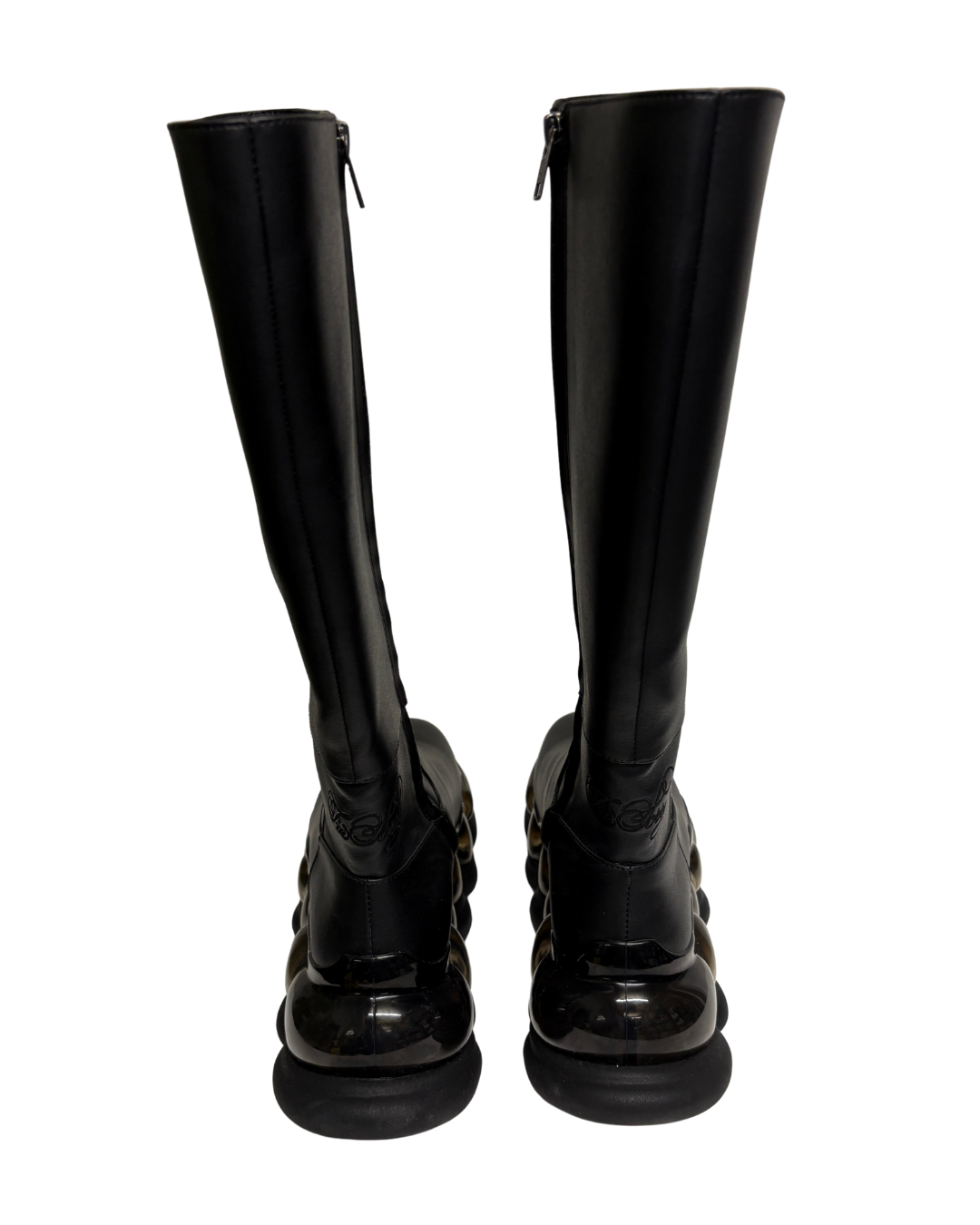 MIKIOSAKABE Black Bubble Boots