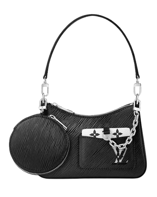 Louis Vuitton Marellini Bag Black Epi Leather
