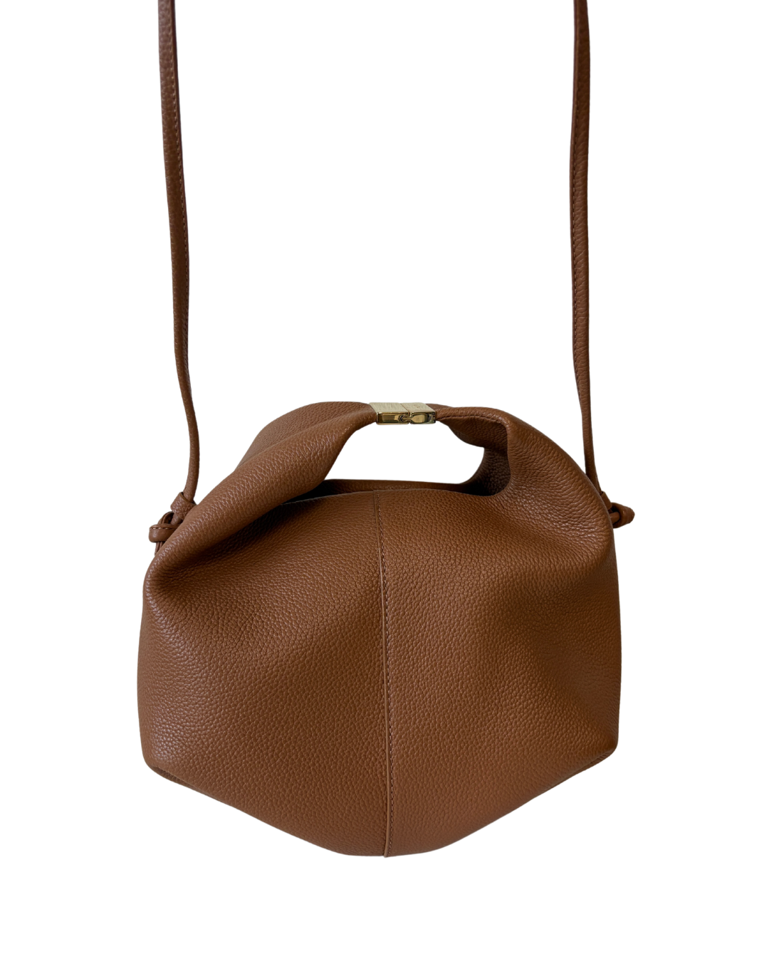 Polene Beri Textured Camel Bag