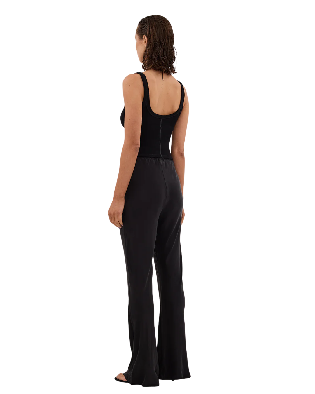Dissh Kyra Black Silk Trousers