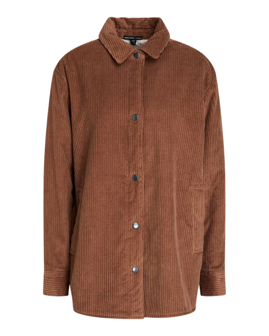 James Perse Brown Cotton And Wool Corduroy Jacket
