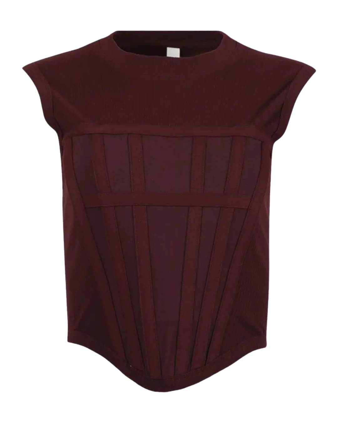 Dion Lee Oxblood Corset Tank Top