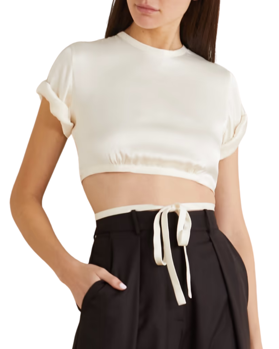 Orseund Iris Le Club Cream Crop Top